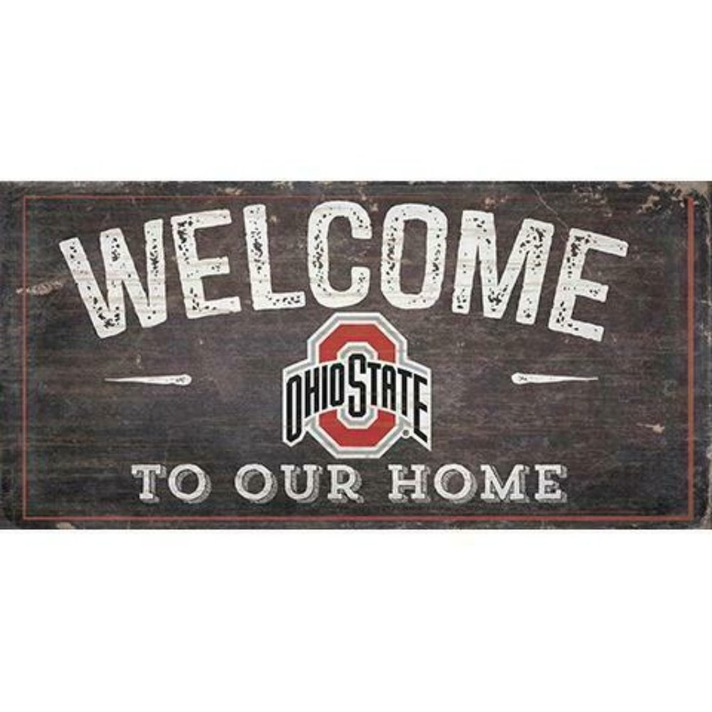 OHIO STATE BUCKEYES WOOD SIGNS 6"X12"